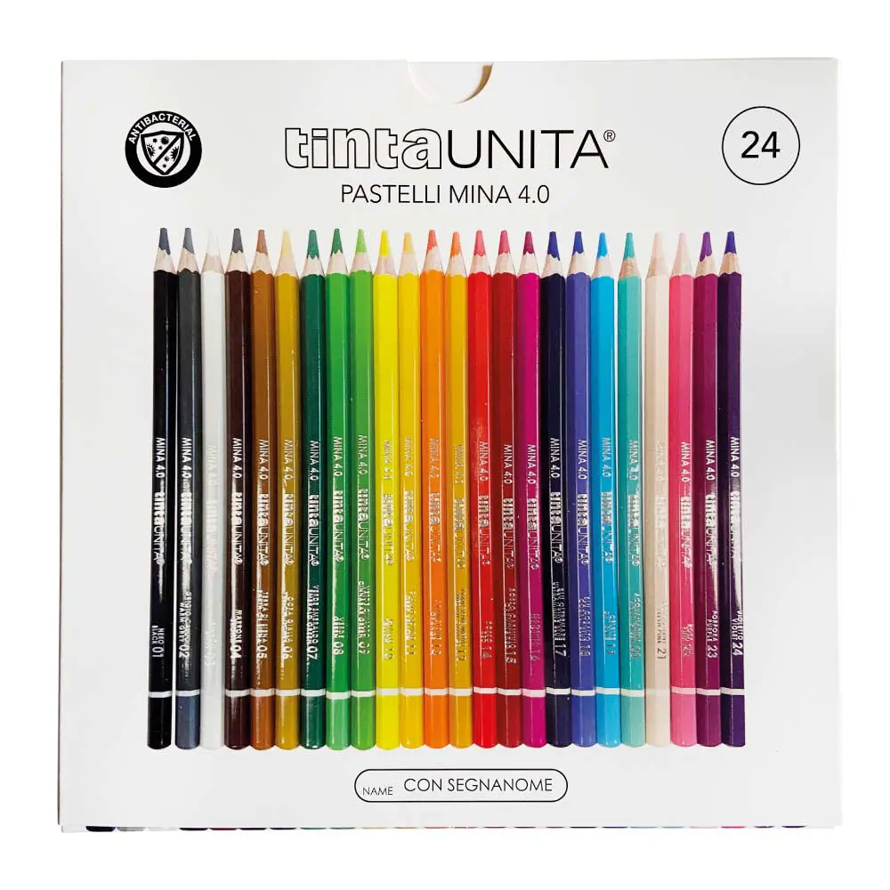 Tinta Unita PASTELLI TINTA UNITA MINA 4,0 new box da 36 pezzi Tonalità  Pastello : : Giochi e giocattoli