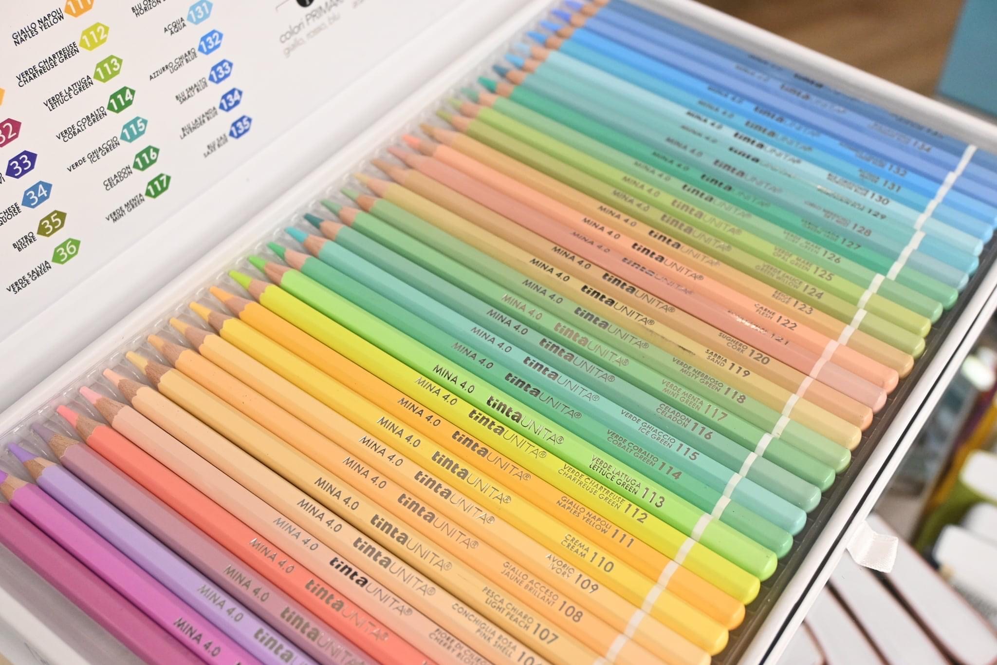 Confezione 24 Pastelli Colorati Tinta Unita Mina da 4 mm. - Carta Shop
